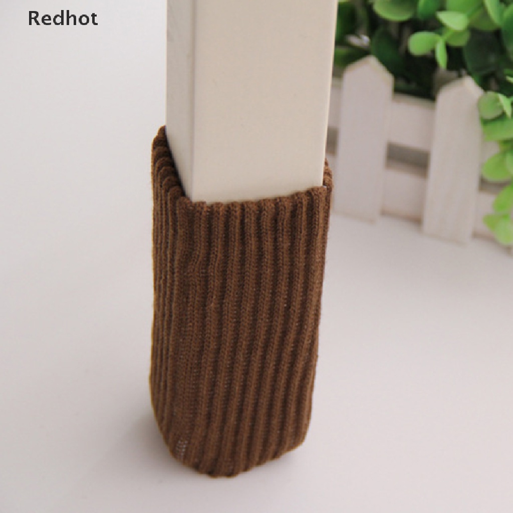 Bộ 4 Vỏ Bọc Chân Bàn Ghế Dệt Kim Độ Co Giãn Cao Giảm Tiếng Ồn Tiện Dụng