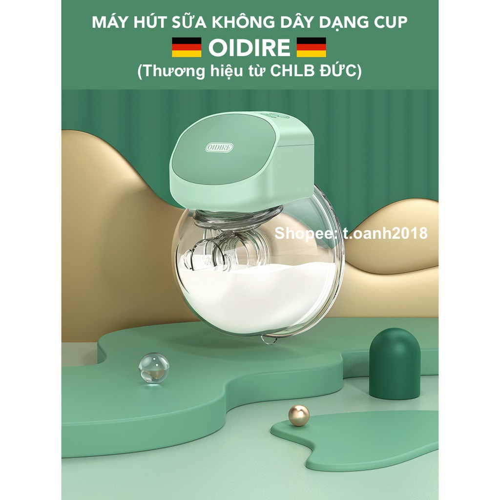 Máy hút sữa không dây dạng cup OIDIRE