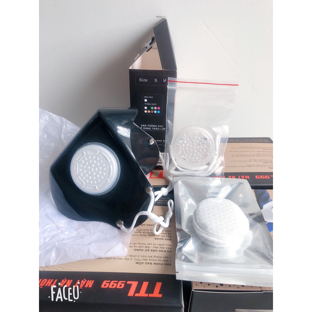 KHẨU TRANG NHỰA CAO CẤP TTL 999 TRONG SUỐT VIỀN CAM SIÊU HOT. | BigBuy360 - bigbuy360.vn