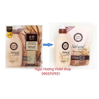 Bộ Sữa Tắm Ngũ Cốc Happy Bath Natural Real Mild