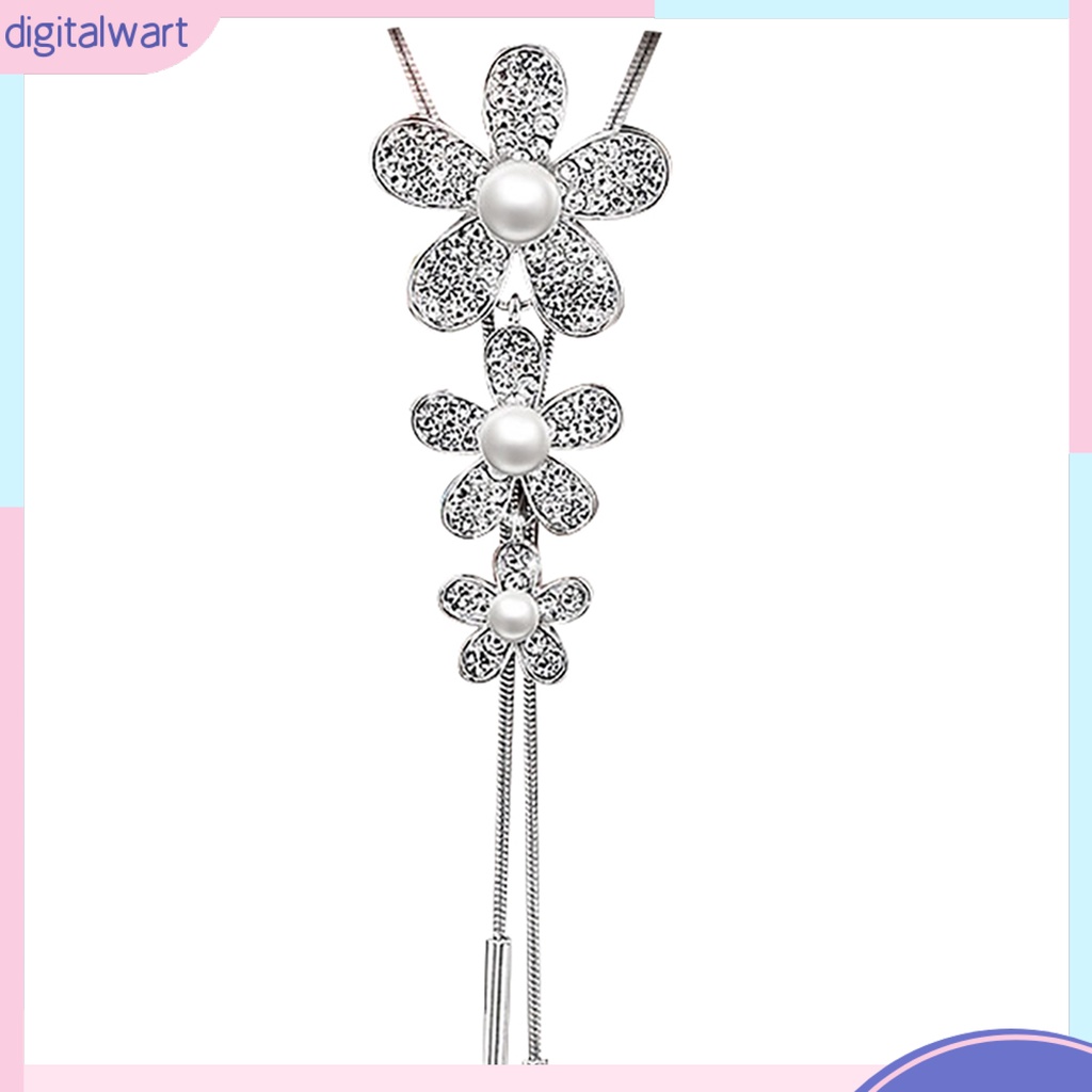 Vòng cổ Mặt Hình Bông Hoa Đính Ngọc Trai Nhân Tạo Thời Trang