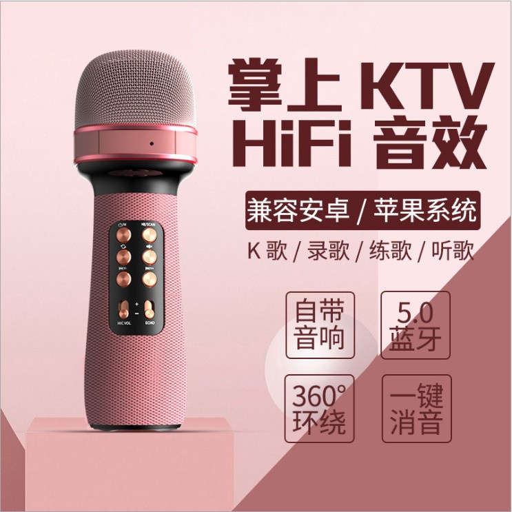 Micro Cầm Tay Không Dây Kết Nối Bluetooth Chuyên Nghiệp Dùng Để Hát Karaoke Tại Nhà