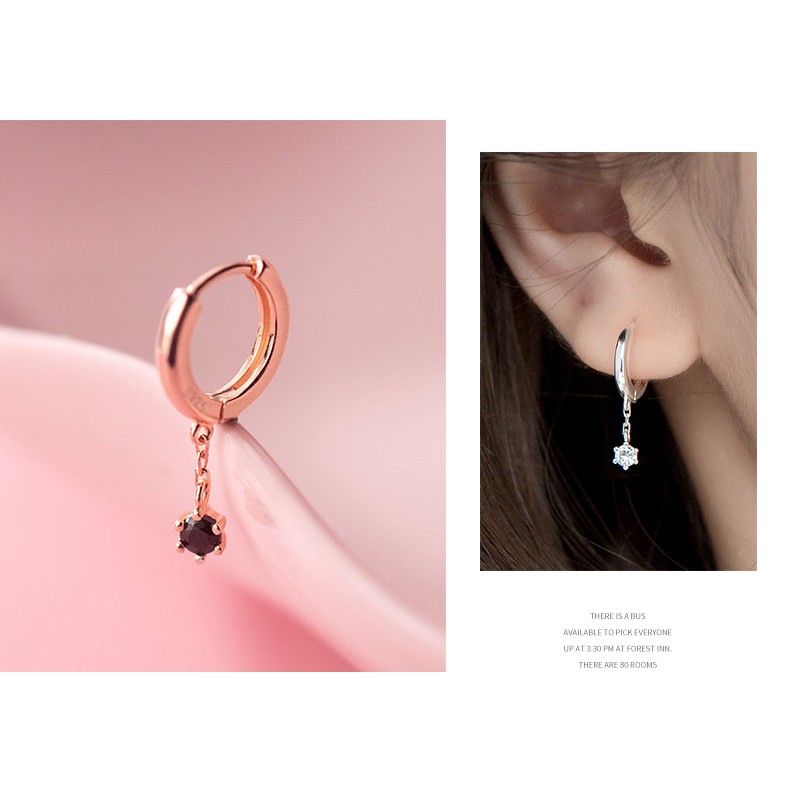 Khuyên tai bạc Ý s925 G5925 - AROCH Jewelry