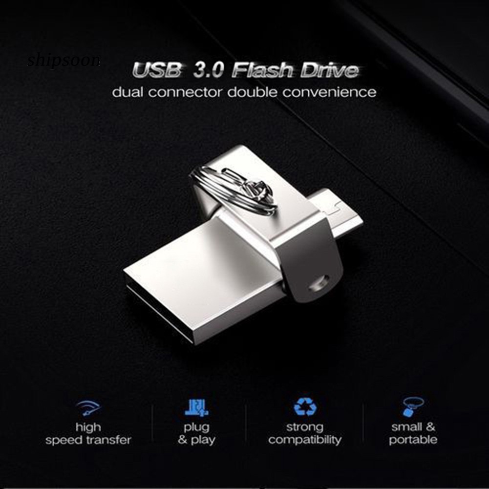 Ổ USB 2 đầu cắm Micro USB và USB 3.0 tiện dụng nhiều dung lượng 256GB/512GB/1TB/2TB