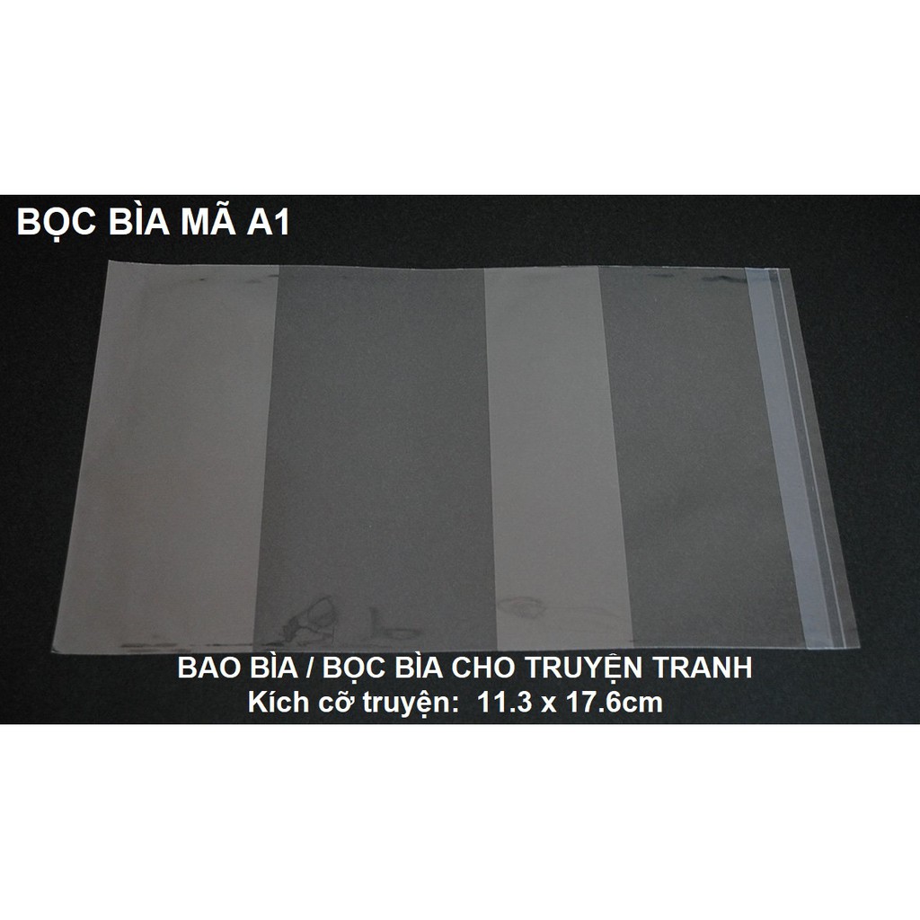 5 cái Bọc truyện tranh mã A1 (S1) khổ 11,3 x 17,6cm (combo 5 cái)