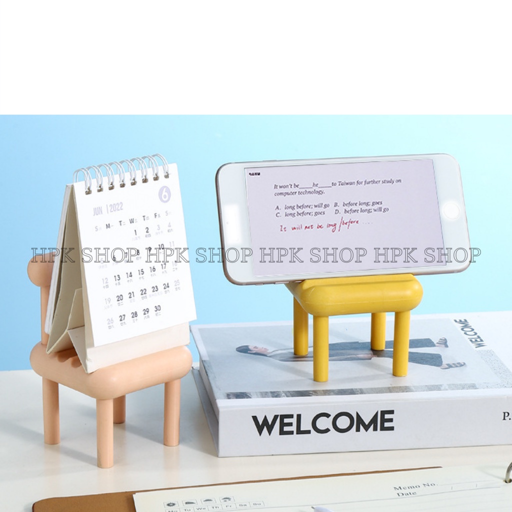 Giá Đỡ Điện Thoại, iPad Hình Ghế Để Bàn Đa Chức Năng Nhiều Màu Tùy Chọn