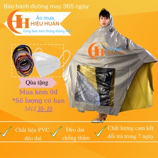 Áo Mưa Choàng 1 Người, 2 Người vải nhựa PVC, Áo Mưa Cánh Dơi không nắp gương aomuahieuhuan