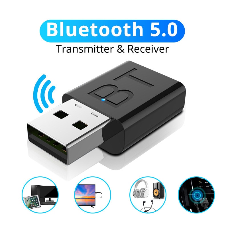Usb Bluetooth 5.0 Chuyển Đổi Âm Thanh Aux Rca Usb 3.5mm Đa Năng Chuyên Nghiệp Dành Cho Tv / Máy Tính / Xe Hơi