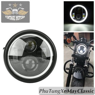 ĐÈN PHA XE MÁY ĐỘ CLASSIC - Đèn Pha kiểu dáng Su GN bi Led