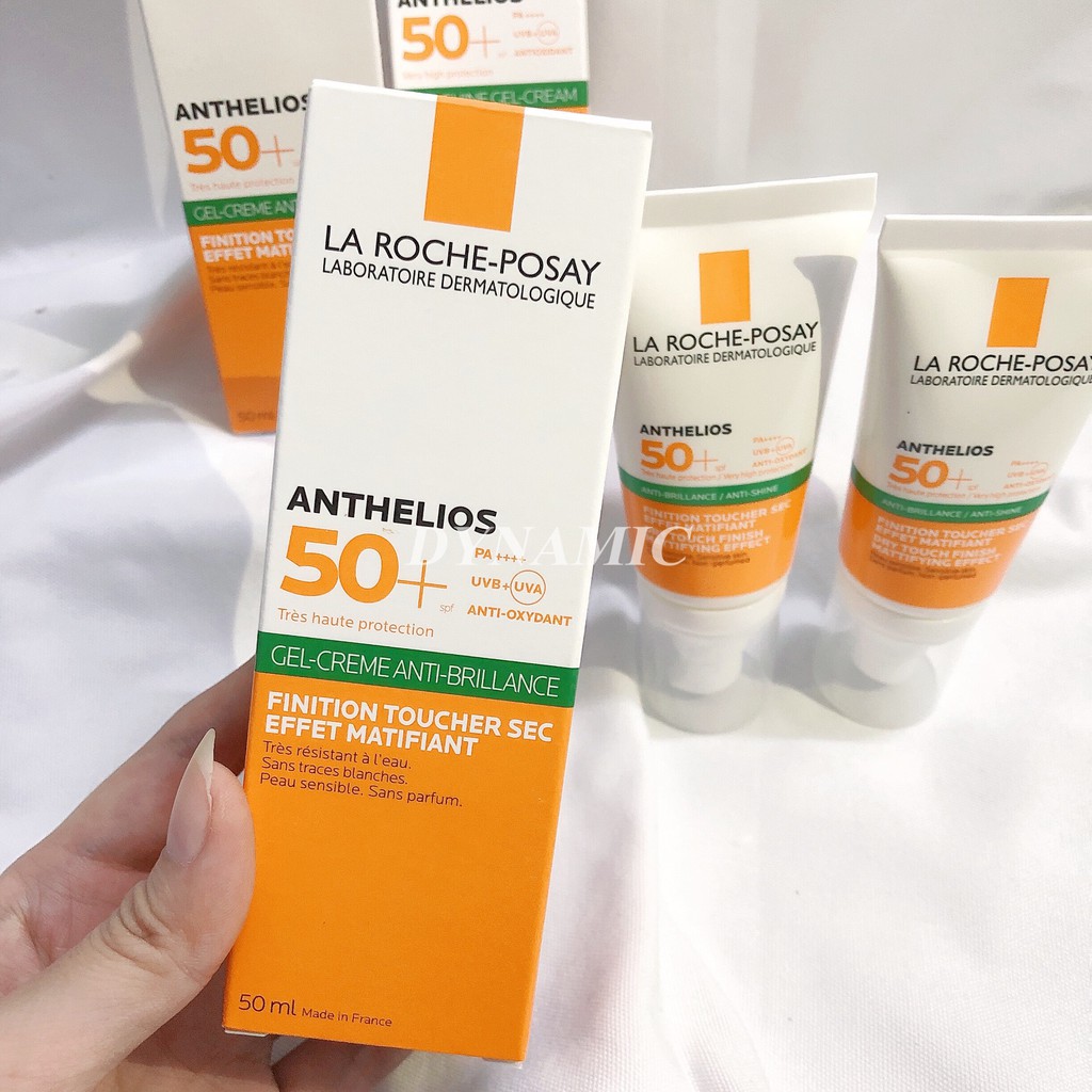 Kem chống nắng La roche-posay anthelios anti-shine gel-cream dry touch 50ml dành cho da dầu nhạy cảm