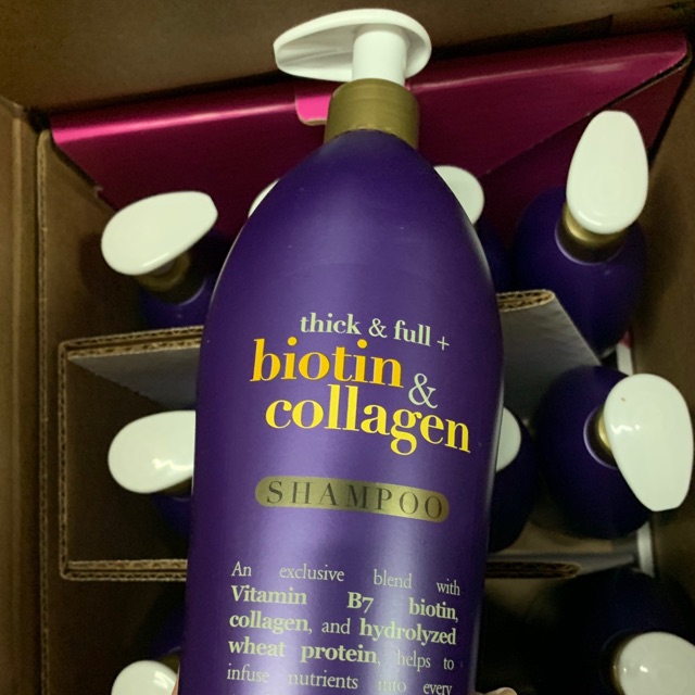 Dầu gội& Dầu Xả Biotin & Collagen OGX, 750ml