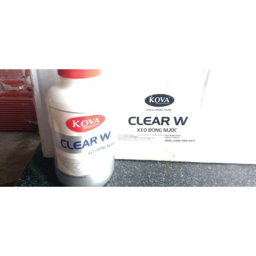 Keo bóng nước KOVA Clear W 1Kg là loại keo trong suốt một thành phần có độ bóng cao, dùng để phủ bóng cho các bề mặt