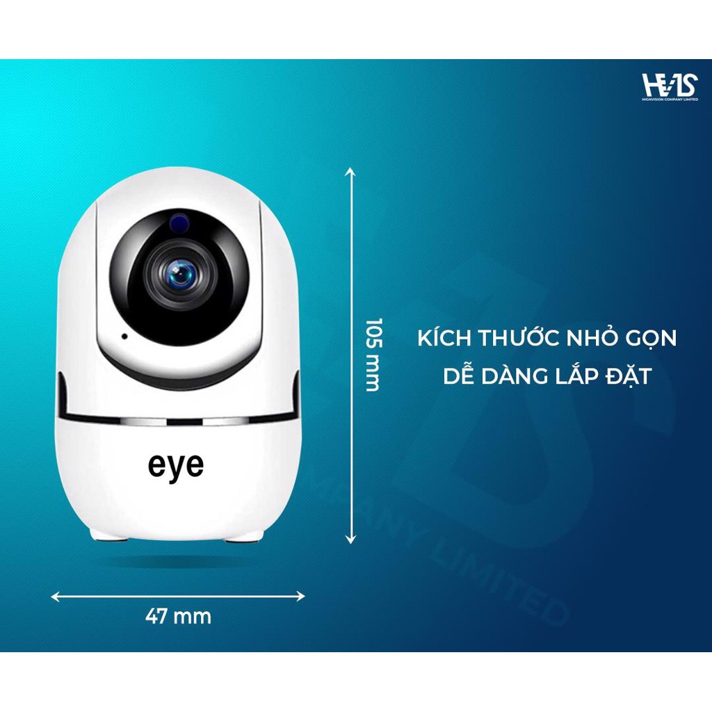 Camera WIFI EYE C3Y 1080P chống trộm - Phần mềm YCC365PLUS - Âm thanh 2 chiều