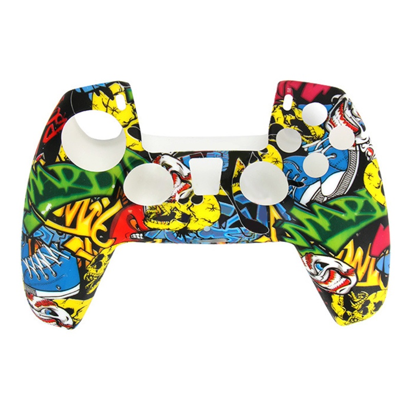 Vỏ Silicon Họa Tiết Rằn Ri Bảo Vệ Cho Tay Cầm Chơi Game PlayStation PS5