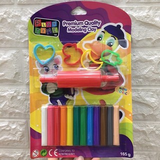 Đất nặn 12 màu có khuôn và con lăn