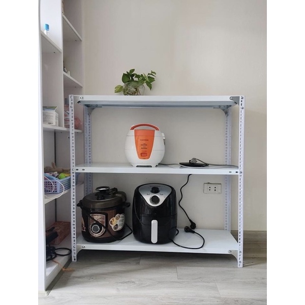 Kệ sắt v lỗ 3 tầng dài 120cm rộng 30cm cao 100cm