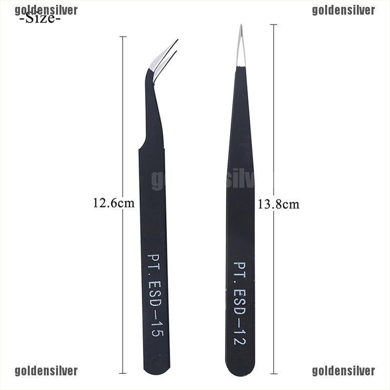 1 Nhíp Chống Tĩnh Điện ESD-12 / 15 Bằng Thép Không Gỉ