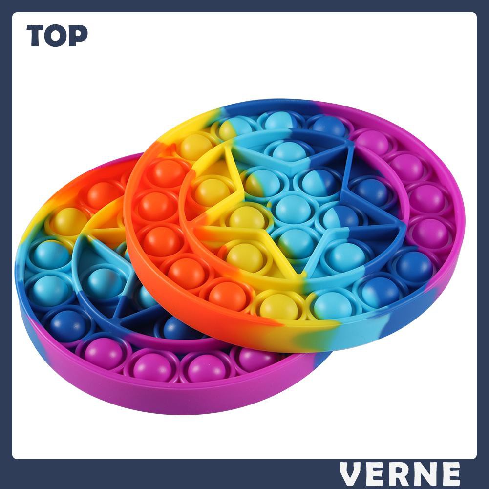 Đồ Chơi Bóp Giảm Stress Bằng Silicone Hình Tròn / Vuông