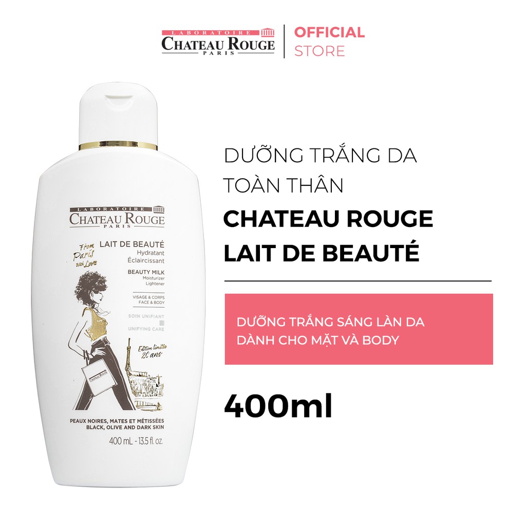 Dưỡng Trắng Da Toàn Thân Chateau Rouge 400ml