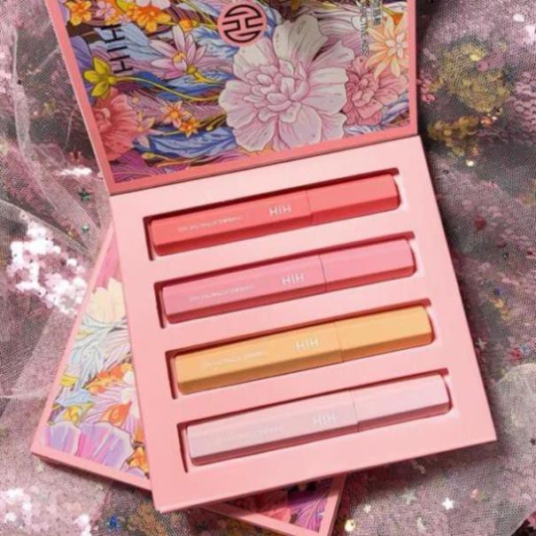 Bộ 4 cây son kem lì kháng nước lâu trôi thương hiệu HIH