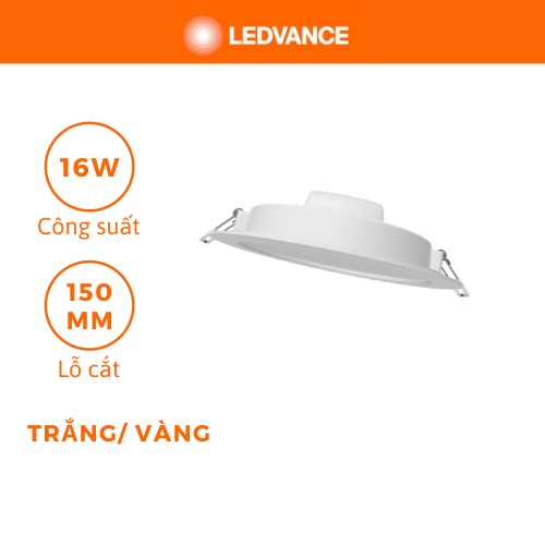 BỘ ĐÈN LED DOWNLIGHT ÂM TRẦN LEDVANCE 6W,8W,12W,16W,24W