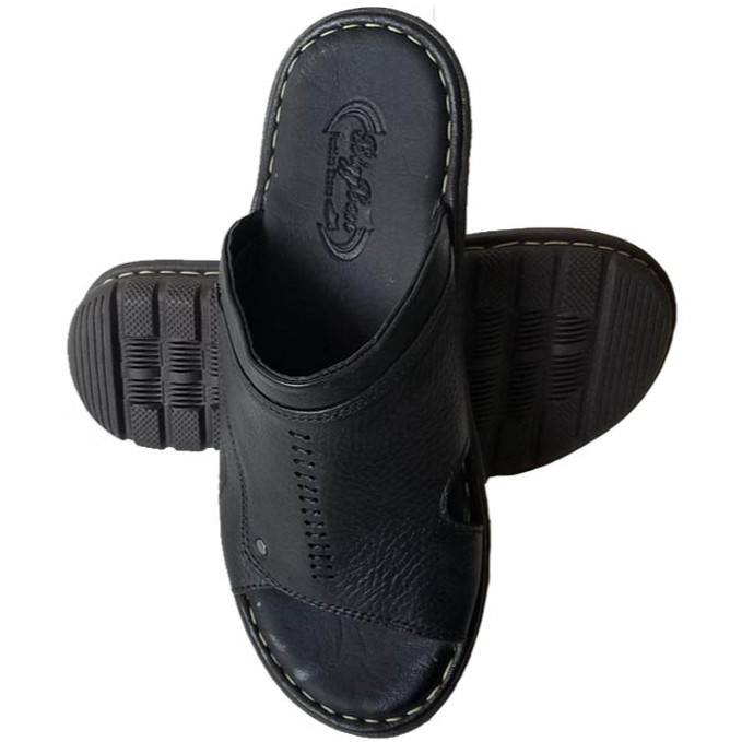 Dép nam BIGGBEN da bò may đế cao cấp HKD097
