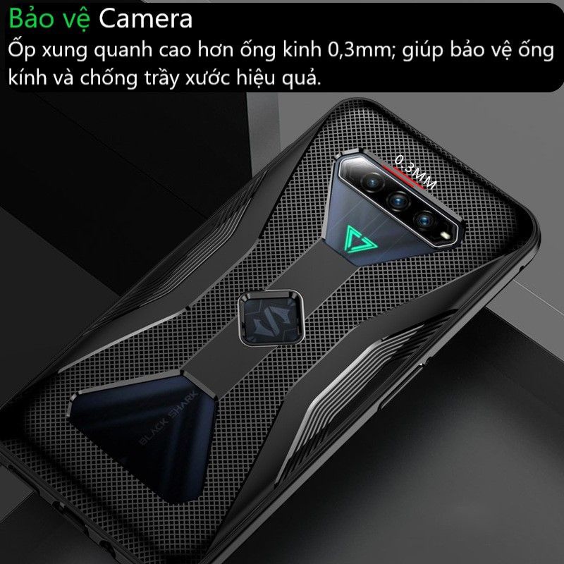 Ốp Lưng TPU Silicon Xiaomi Black Shark 4 / 4Pro / 4S / 4S Pro chống sốc, tản nhiệt, thoát khí cao cấp