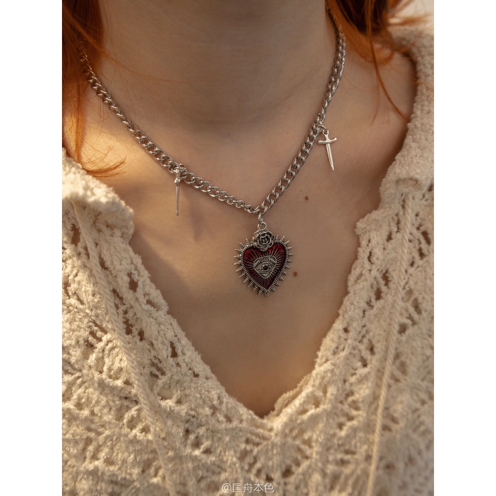 Vòng cổ Mặt Thánh Giá / Hoa Hồng / Cây Tre Phong Cách Punk Gothic Thời Trang Cá Tính