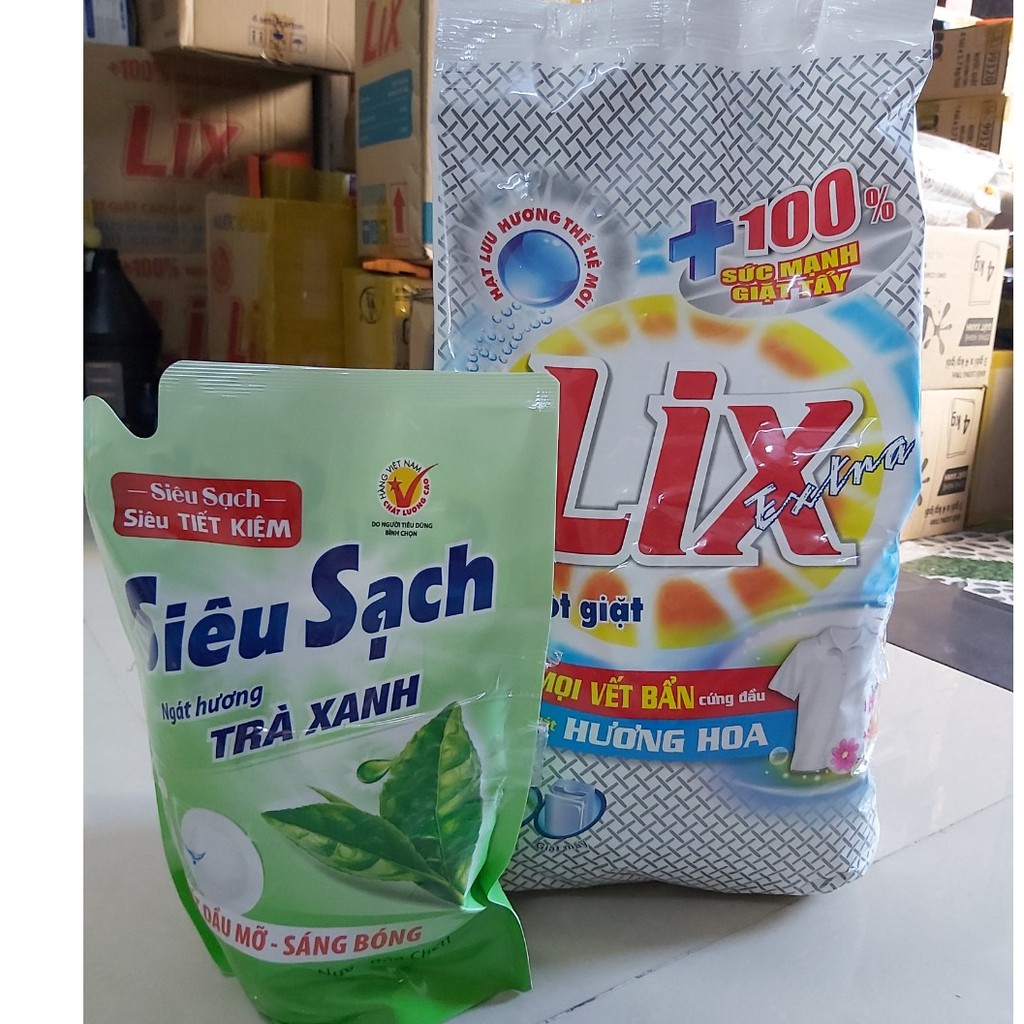 [Giá Sỉ] Bột giặt Lix Hương Nước hoa 5,5KG/ 6kg Tặng NRC 1,5KG