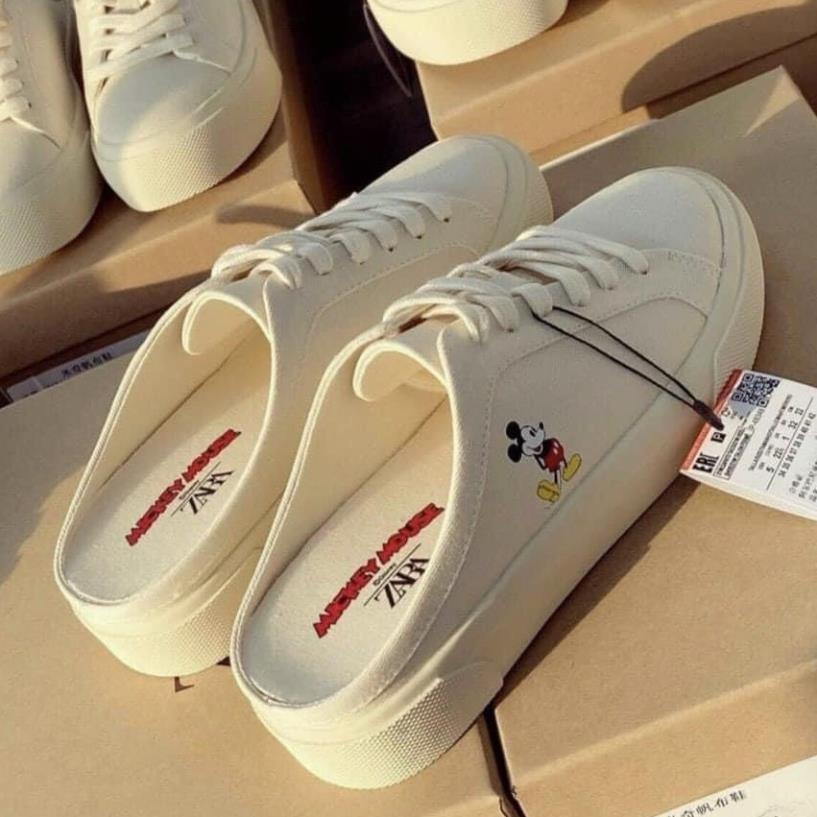 Sục nữ Zara Micky, Giày Sục Micky đạp gót tăng chiều cao cho nữ