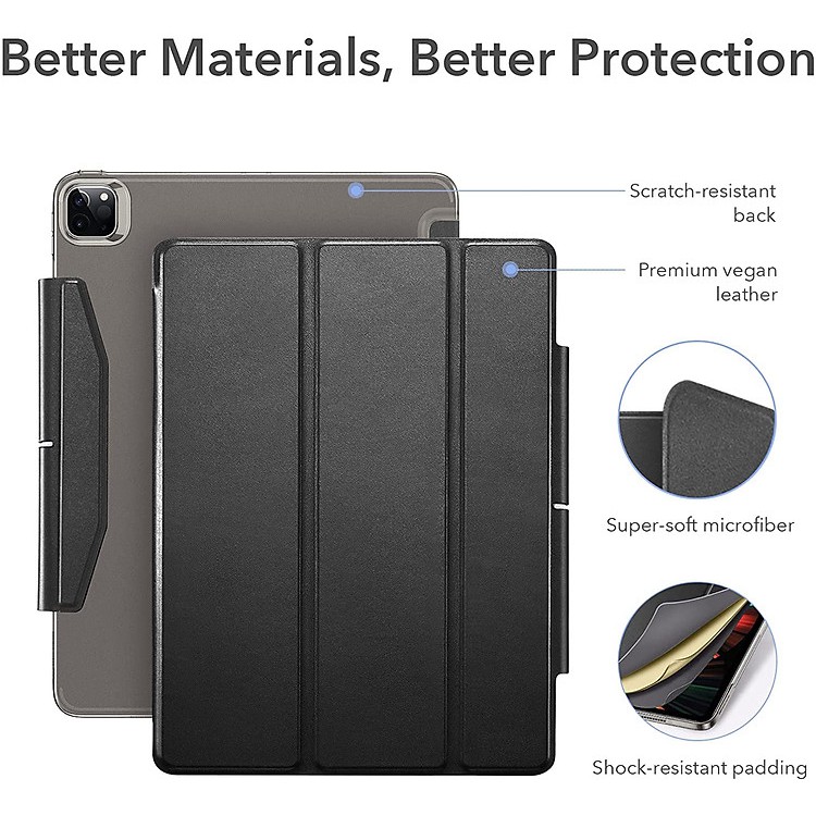 Bao Da Dành Cho iPad Pro 11 inch 2021/2022 &amp; iPad Pro 12.9 inch 2021/2022 ESR Ascend Trifold Hard Case - Hàng Nhập Khẩu.