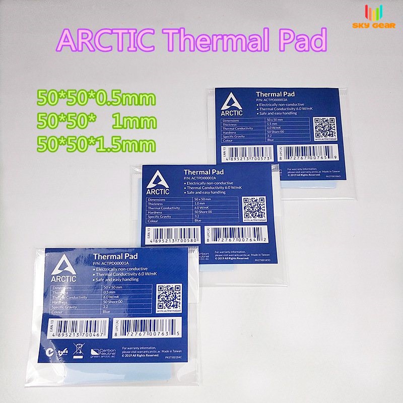 Miếng dán tản nhiệt Arctic Thermal Pad 1mm, 1.5mm, 2mm, 3mm