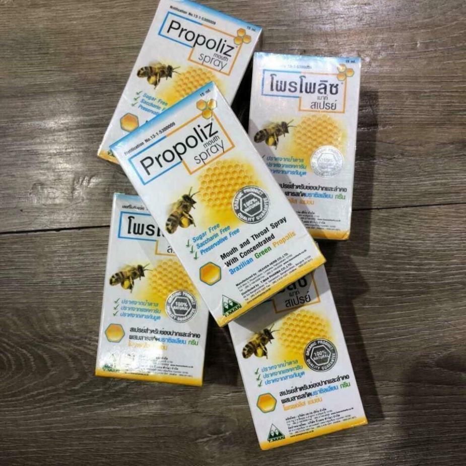 Xịt Họng Keo Ong Propoliz Mouth Spray 12ml Thái Lan