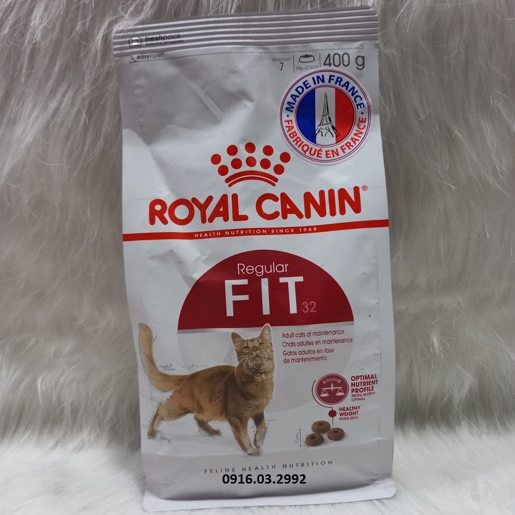 Thức ăn cho mèo trưởng thành Royal canin Fit 32 400gr