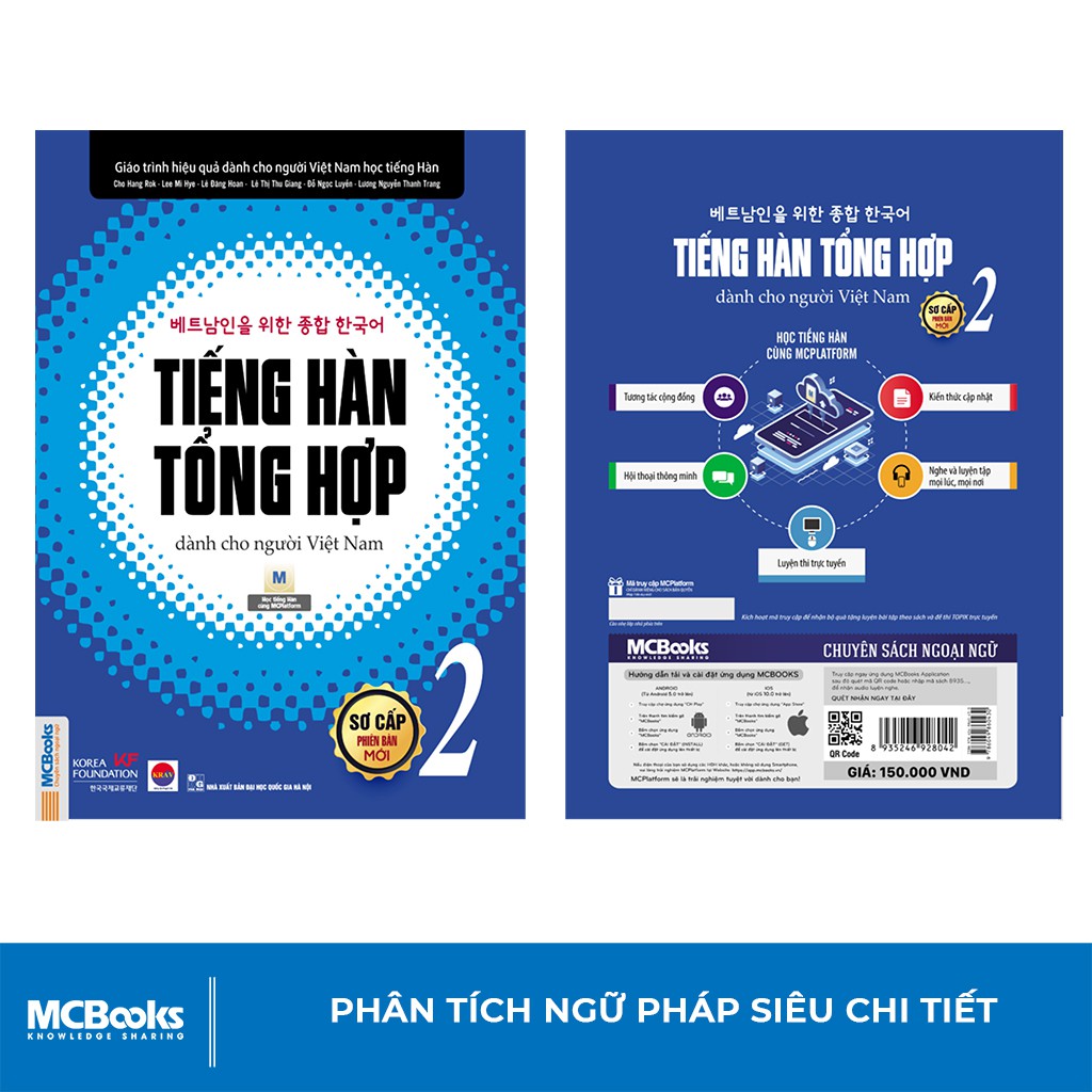 Sách - Combo Tiếng Hàn Tổng Hợp Dành Cho Người Việt Nam Trình Độ Sơ Cấp Tập 1-6 - Giáo Trình kèm Sách Bài Tập