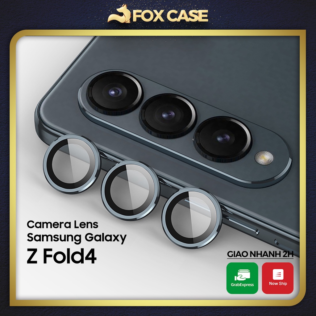 Bộ dán camera Samsung Z Fold4, Z Fold4 bảo vệ camera lens kim loại nhiều màu, chống va đập, chống trầy xước - Fox Case