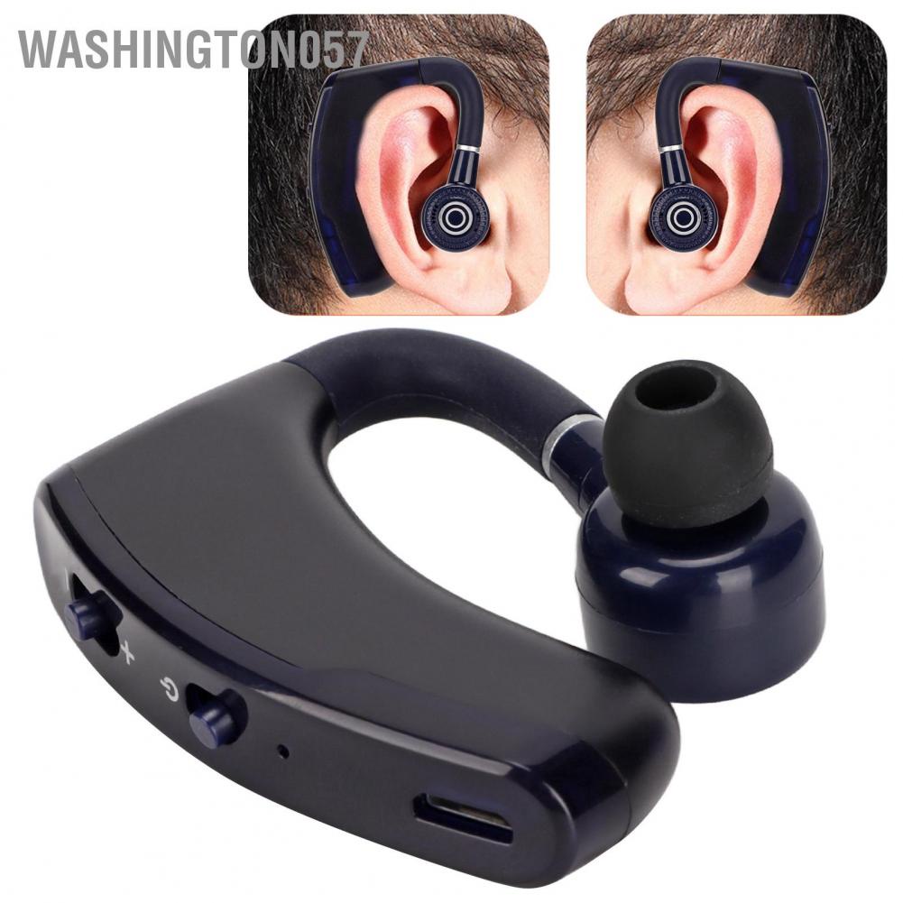 Washington057 Bluetooth 5.2 Headset Hands Free Business Earphone with LED Digital Display for Office Driving