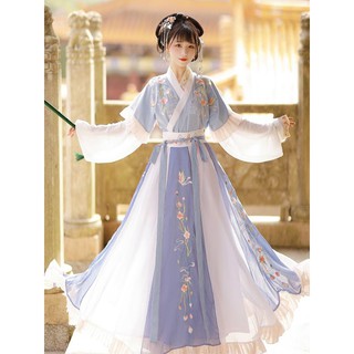 Váy cổ trang Trung Quốc vải voan hán phục cách tân
