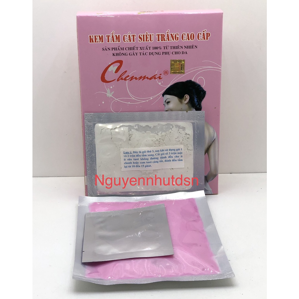 Tắm Trắng Chenmai Ngọc Trai Cao Cấp Hộp Hồng 250g