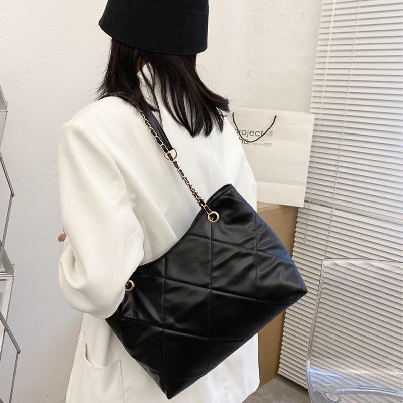 Ielgy Laurens Túi tote Đeo Vai Một Dây Xích Đơn Giản Nhỏ Gọn Phong Cách retro Thời Trang Mới