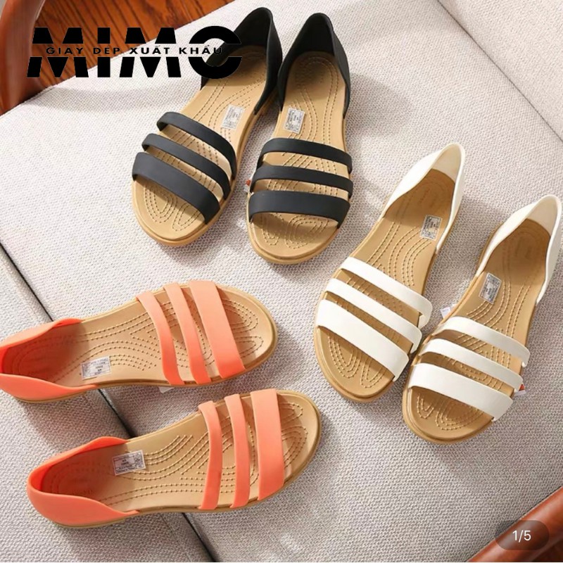 Sandal Nữ, Quai Hậu Cross Tulum, nhựa mềm nhiều màu cho nữ