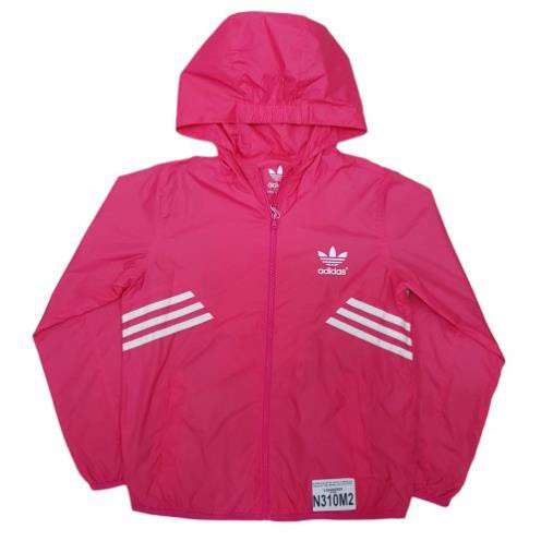 N310M2-Áo gió bé trai, bé gái, dài tay, in adidas,màu hồng cam , hiệu adisdas, sze 8-14