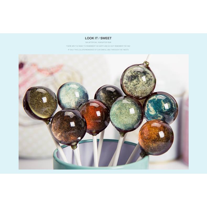 Kẹo mút vũ trụ, galaxy ( 6 chiếc/ 12 chiếc/66chiếc/99 chiếc ) Quà tặng người thương