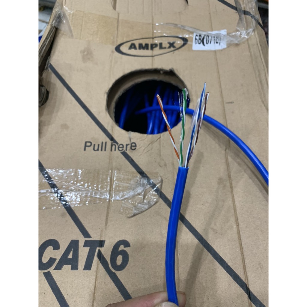 Cáp mạng AMPLX CAT6 BÁN THEO MÉT – Thích hợp sử dụng cho camera Analog, AHD, CVI, TVI, IP, hệ thống mạng, tổng đài
