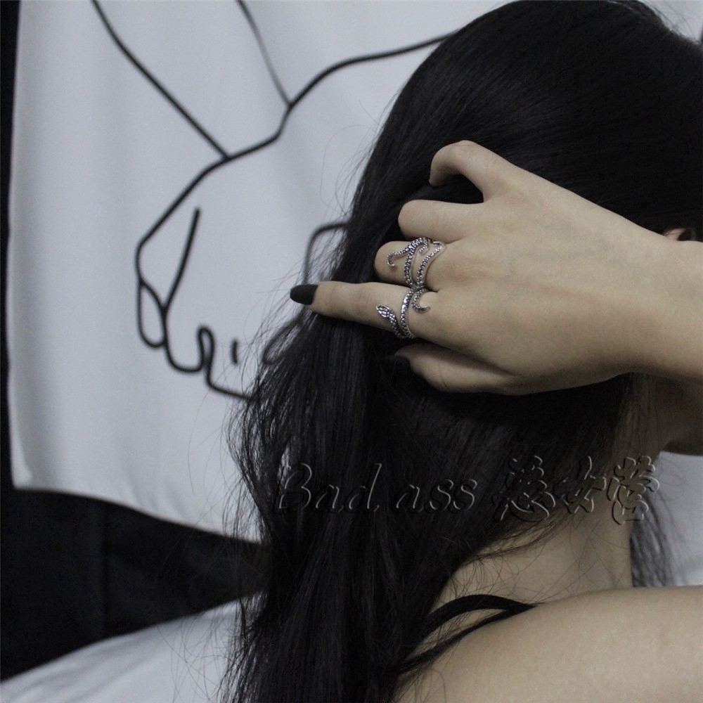 Nhẫn Hợp Kim Hình Rắn Thời Trang Cho Nam Và Nữ