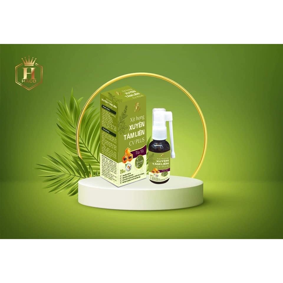 Xịt Họng Xuyên Tâm Liên CV PLUS