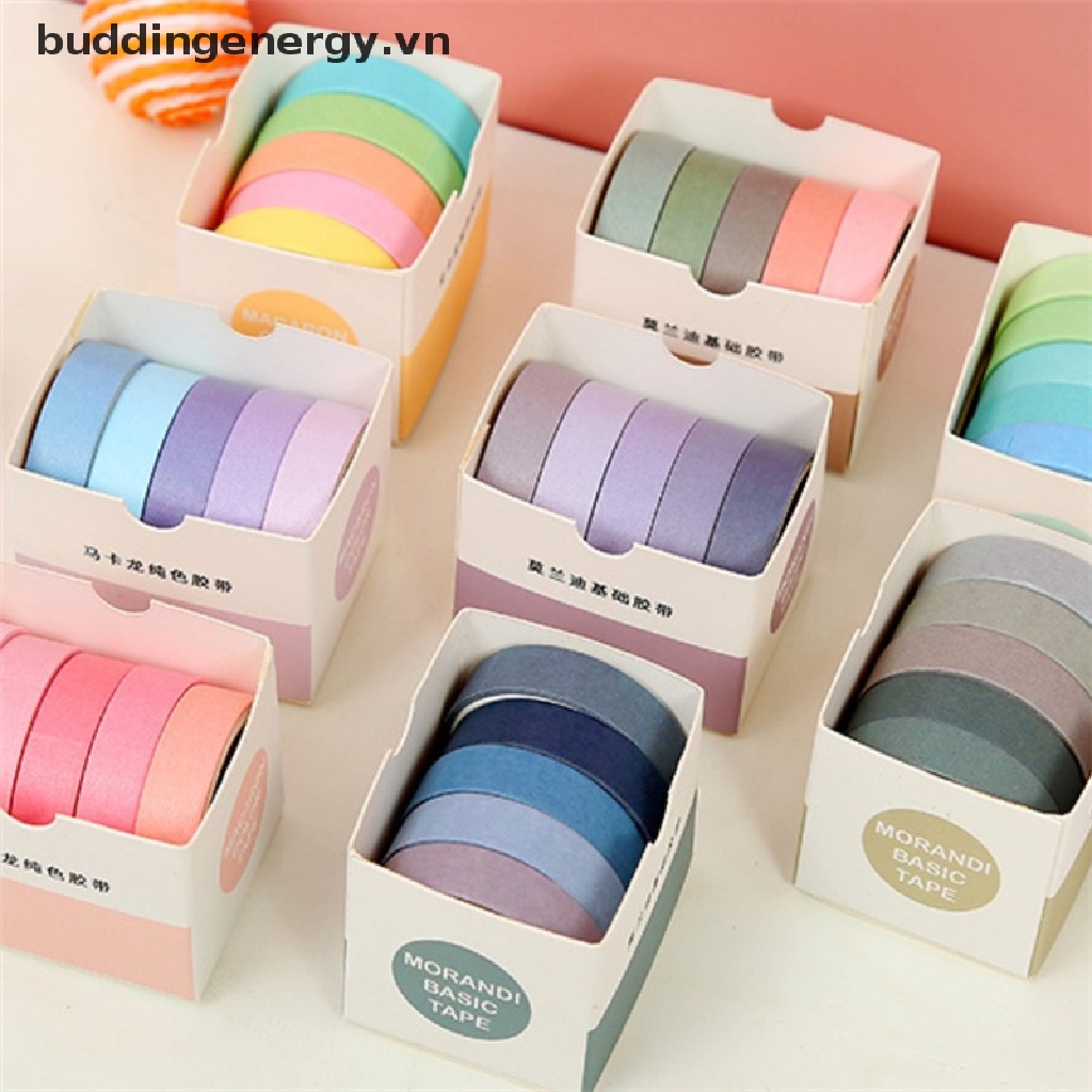Cuộn Băng Dính Washi Dễ Thương Dùng Trang Trí Sổ Tay DIY