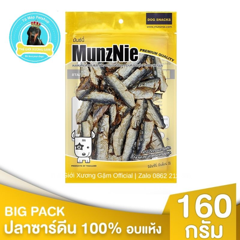 CÁ SARDINE SẤY CHO CHÓ 160GR