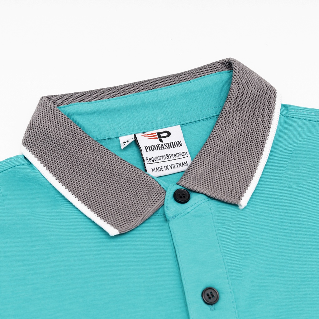 Áo thun polo nam cổ bẻ cotton, logo ép nhiệt Zppl32 (chọn màu)