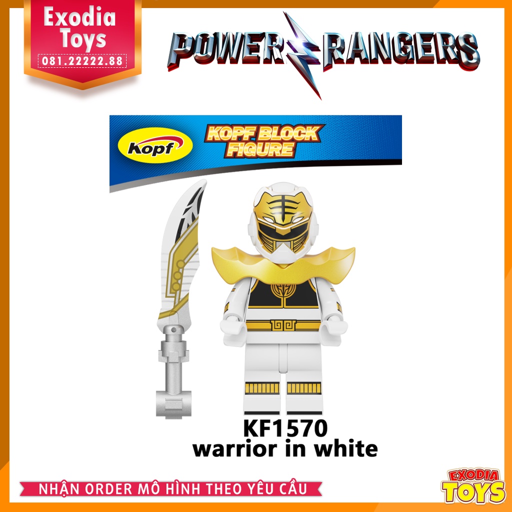 Xếp hình Minifigure Power Ranger Movie Năm anh em siêu nhân - Đồ Chơi Lắp Ghép Sáng Tạo - KOPF KF6144